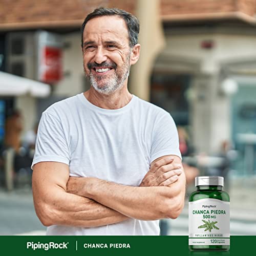 Piping Rock Chanca Piedra Capsules 500mg   120 Pills   Herbal Supplement   Non GMO  Gluten Free