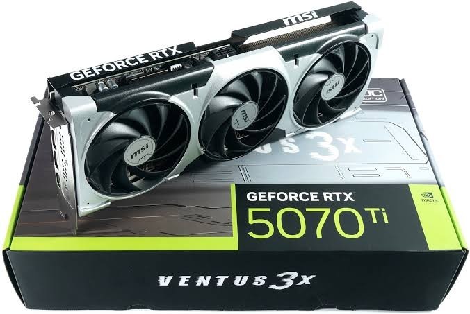 Plastic still on  MSI Ventus GeForce RTX 5070 Ti 16GB GDDR7 