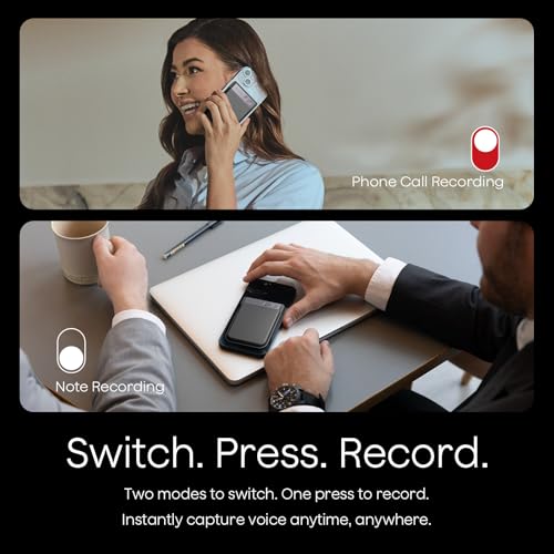 Plaud Note AI Voice Recorder  Voice Recorder w/Case  App Control  Transcribe & Summarize with AI Technology  Support 112 Languages  64GB Memory  Audio Recorder for Lectures  Meetings  Calls  Black