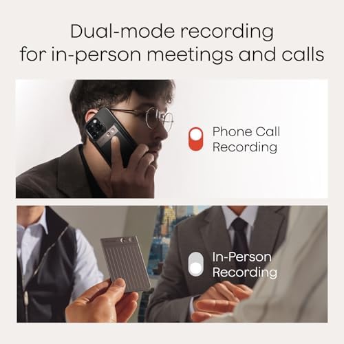 Plaud Note AI Voice Recorder  Voice Recorder w/Case  App Control  AI Transcribe & Summarize  Support 112 Languages  64GB  Audio Recorder for Lectures  Meetings  Calls  Interview  Non Pro Version