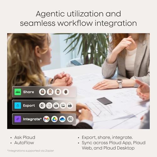 Plaud Note AI Voice Recorder  Voice Recorder w/Case  App Control  AI Transcribe & Summarize  Support 112 Languages  64GB  Audio Recorder for Lectures  Meetings  Calls  Interview  Non Pro Version