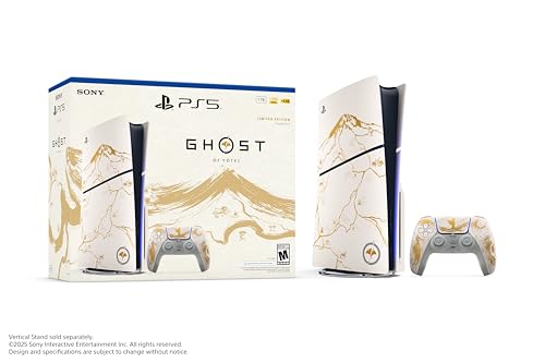 PlayStation 5 Console   Ghost of Y tei Gold Limited Edition Bundle  slim