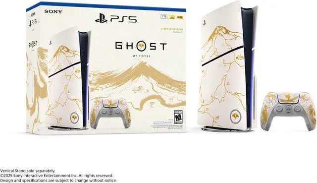 PlayStation 5 Console   Ghost of Yotei Gold Limited Edition Bundle