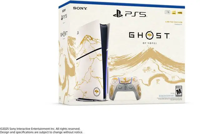 PlayStation 5 Console   Ghost of Yotei Gold Limited Edition Bundle