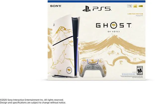PlayStation 5 Console   Ghost of Yotei Gold Limited Edition Bundle