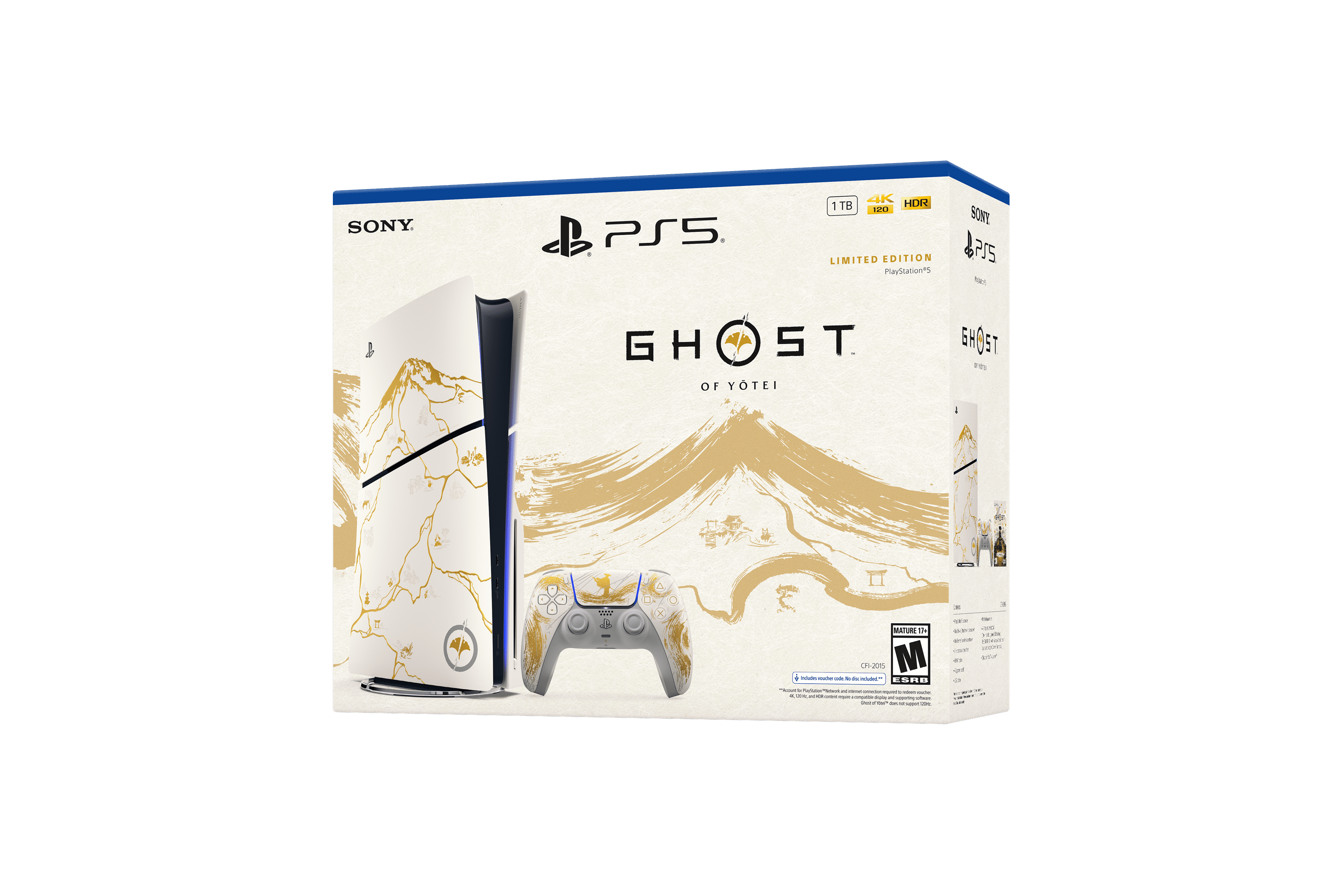 PlayStation 5 Console   Ghost of Yotei Gold Limited Edition Bundle