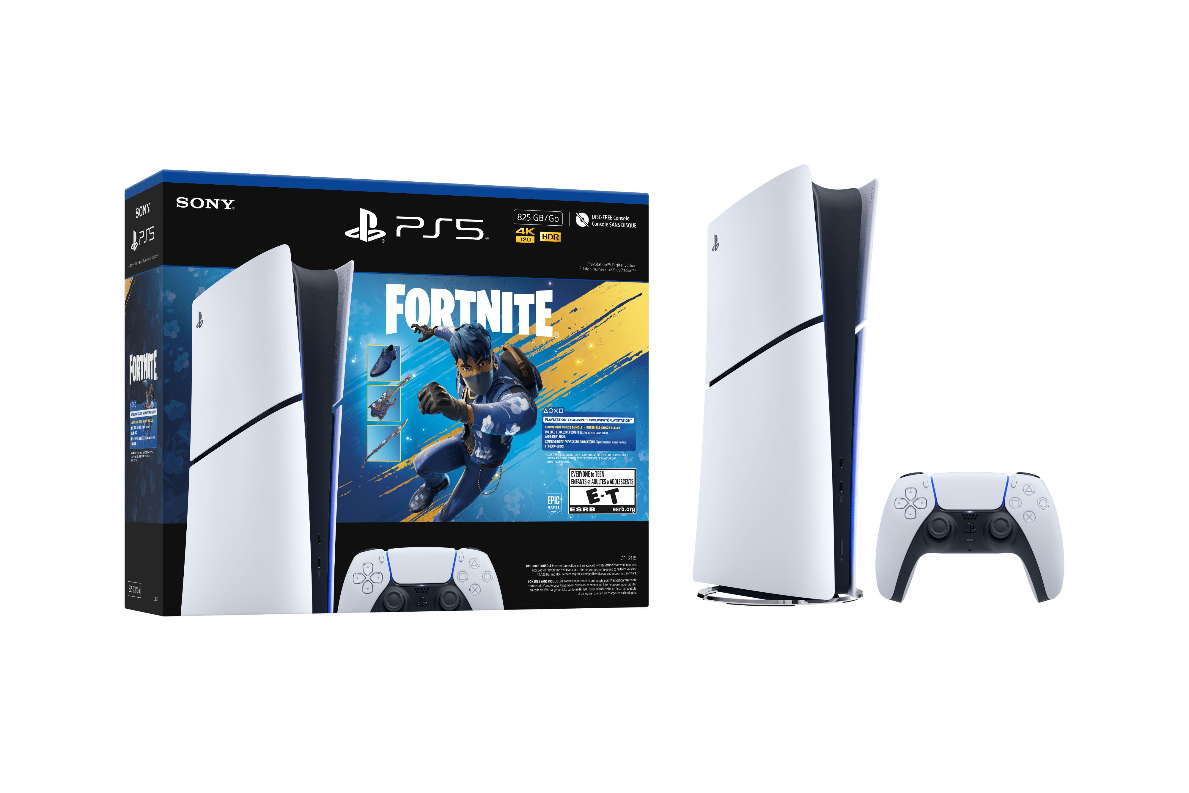 PlayStation 5 Digital Edition 825GB   Fortnite Flowering Chaos Bundle