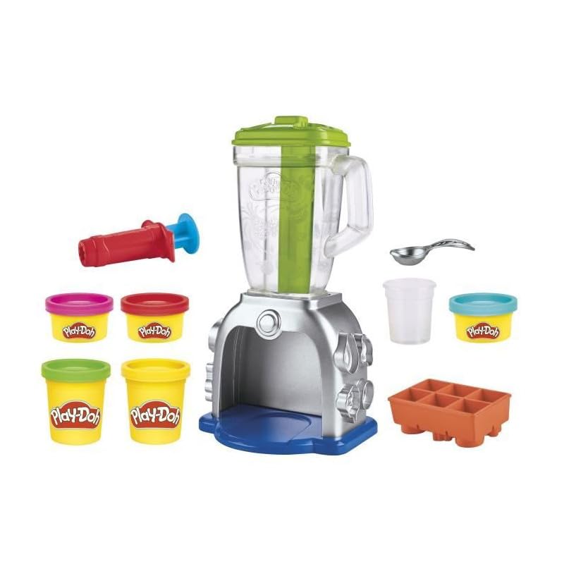 Play Doh Swirlin Smoothies Toy Blender Playset  Play Kitchen Appliances  Kids Arts and Crafts Toys for 3 Year Old Girls and Boys and Up