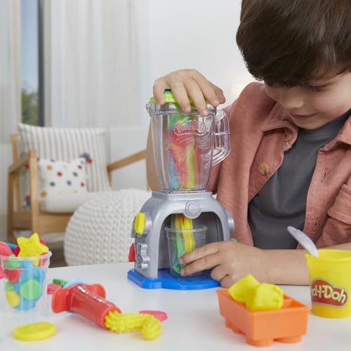 Play Doh Swirlin Smoothies Toy Blender Playset  Play Kitchen Appliances  Kids Arts and Crafts Toys for 3 Year Old Girls and Boys and Up