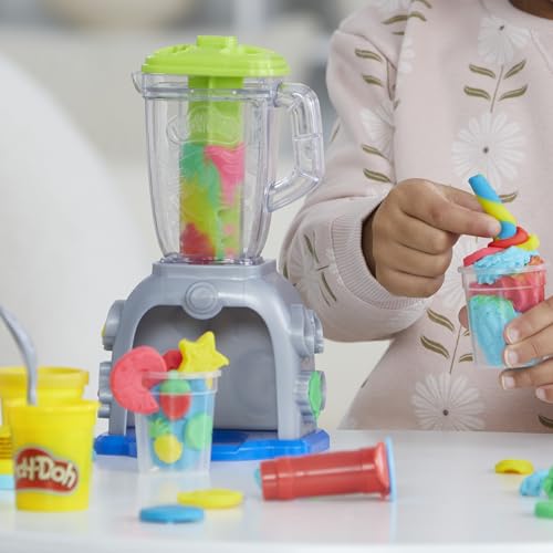 Play Doh Swirlin Smoothies Toy Blender Playset  Play Kitchen Appliances  Kids Arts and Crafts Toys for 3 Year Old Girls and Boys and Up