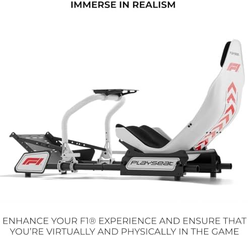 Playseat  Formula Instinct   F1  Edition Racing Simulator   Simracing  Authentic F1  Racing Position  Direct Drive  Open Cockpit Design