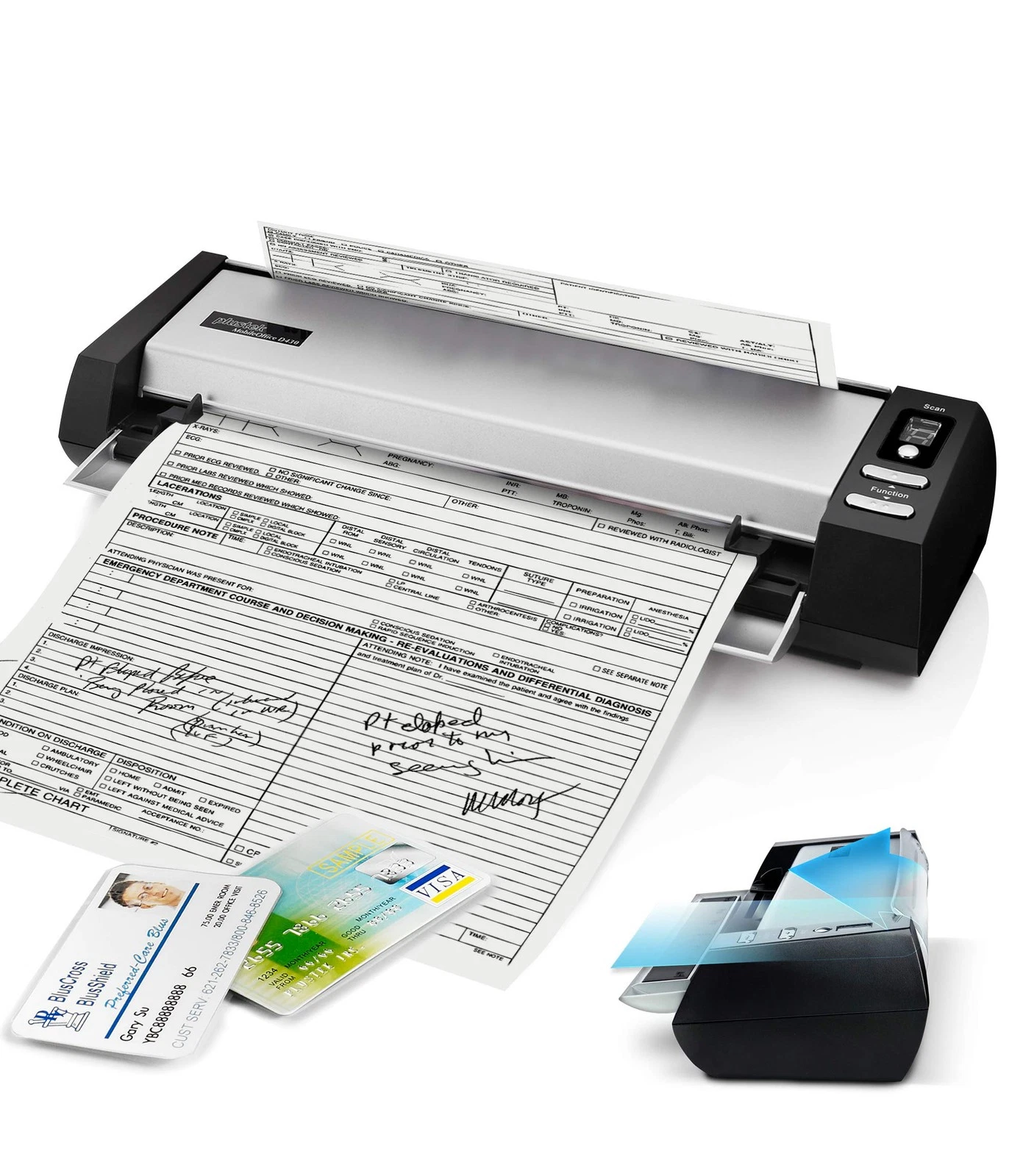 Plustek D430PLUS MobileOffice Scanner 600x600 dpi Compact
