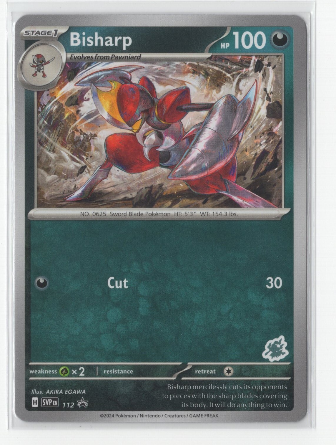 Pokemon Scarlet & Violet Black Star Promo    Bisharp SVP 112