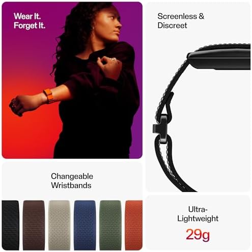 Polar Loop   Smart Screen Free Wearable Health & Fitness Band with 24/7 Heart Rate  Sleep & Activity Tracking  Automatic Training Detection  No Subscription  8 Day Battery 