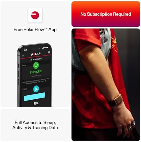 Polar Loop   Smart Screen Free Wearable Health & Fitness Band with 24/7 Heart Rate  Sleep & Activity Tracking  Automatic Training Detection  No Subscription  8 Day Battery 