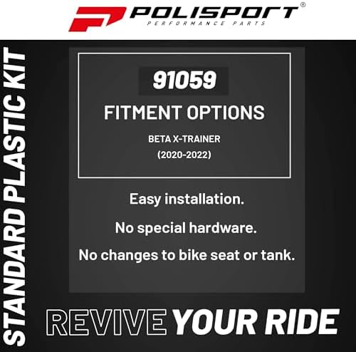 Polisport Kit de réplica de plástico para motocross (MX) para moto de cross BETA X-Trainer (2020-2022), calidad OEM, duradera, flexible y ajuste perfecto, rojo/blanco