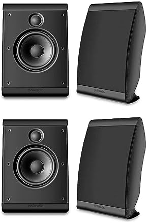 Polk Audio OWM3 Compact Satellite Speaker   4 Pack  Black