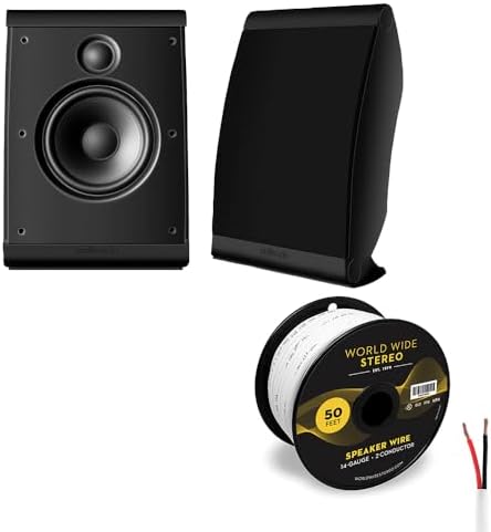 Polk Audio OWM3 Compact Satellite Speaker   4 Pack  Black