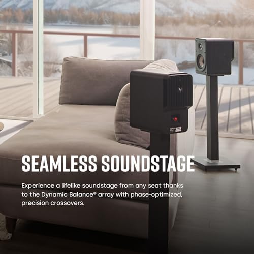 Polk Audio Signature Elite ES15 Hi Res Audio Certified 5 25 Inch Bookshelf Speaker   Pair  Black 