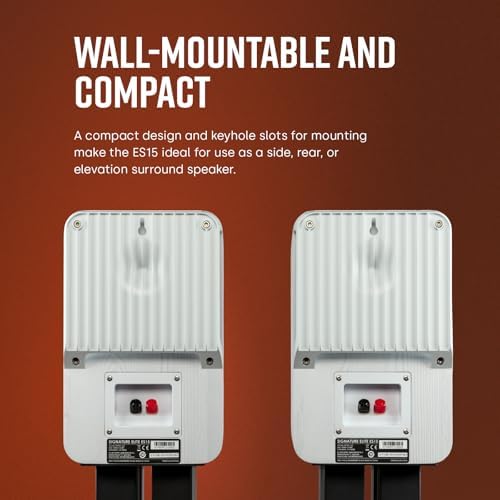 Polk Audio Signature Elite ES15 Hi Res Audio Certified 5 25 Inch Bookshelf Speaker   Pair  Black 