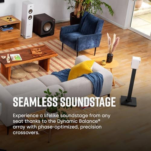 Polk Audio Signature Elite ES15 Hi Res Audio Certified 5 25 Inch Bookshelf Speaker   Pair  Black 