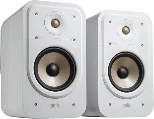 Polk Audio Signature Elite ES20 Hi Res Audio Certified 6 5 Inch Bookshelf Speaker   Pair  Walnut 