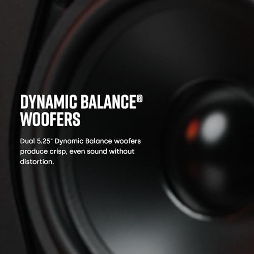 Polk Audio T15 Home Theater and Stereo Bookshelf Speakers   Deep Bass Response  Dolby and DTS Surround  Wall Mountable  Pair  Black