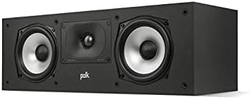 Polk Monitor XT15 Pair of Bookshelf or Surround Sound Speakers   Hi Res Audio Certified  Dolby Atmos & DTS X Compatible  1 Terylene Tweeter & 5 25 Dynamically Balanced Woofer  Pair  Midnight Black 