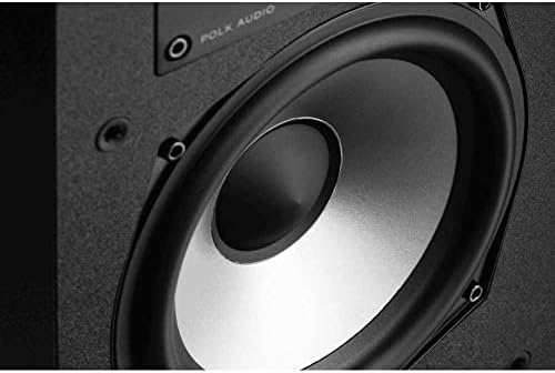 Polk Monitor XT20 Pair of Bookshelf or Surround Sound Speakers   Hi Res Audio Certified  Dolby Atmos & DTS X Compatible  1 Terylene Tweeter & 6 5 Dynamically Balanced Woofer  Pair  Midnight Black