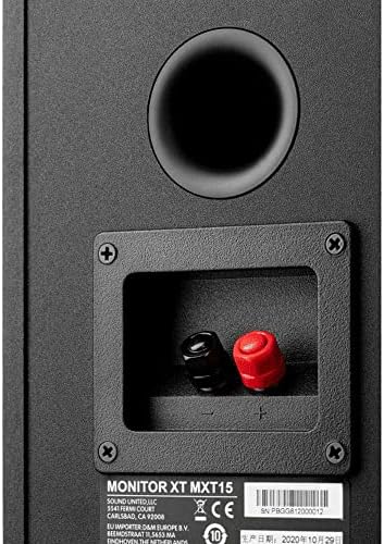 Polk Monitor XT20 Pair of Bookshelf or Surround Sound Speakers   Hi Res Audio Certified  Dolby Atmos & DTS X Compatible  1 Terylene Tweeter & 6 5 Dynamically Balanced Woofer  Pair  Midnight Black