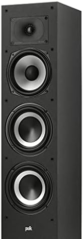Polk Monitor XT20 Pair of Bookshelf or Surround Sound Speakers   Hi Res Audio Certified  Dolby Atmos & DTS X Compatible  1 Terylene Tweeter & 6 5 Dynamically Balanced Woofer  Pair  Midnight Black