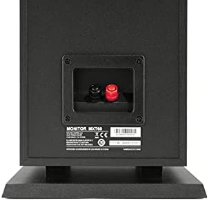 Polk Monitor XT20 Pair of Bookshelf or Surround Sound Speakers   Hi Res Audio Certified  Dolby Atmos & DTS X Compatible  1 Terylene Tweeter & 6 5 Dynamically Balanced Woofer  Pair  Midnight Black