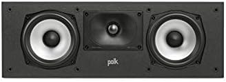 Polk Monitor XT20 Pair of Bookshelf or Surround Sound Speakers   Hi Res Audio Certified  Dolby Atmos & DTS X Compatible  1 Terylene Tweeter & 6 5 Dynamically Balanced Woofer  Pair  Midnight Black