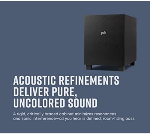 Polk Monitor XT20 Pair of Bookshelf or Surround Sound Speakers   Hi Res Audio Certified  Dolby Atmos & DTS X Compatible  1 Terylene Tweeter & 6 5 Dynamically Balanced Woofer  Pair  Midnight Black