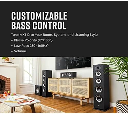 Polk Monitor XT20 Pair of Bookshelf or Surround Sound Speakers   Hi Res Audio Certified  Dolby Atmos & DTS X Compatible  1 Terylene Tweeter & 6 5 Dynamically Balanced Woofer  Pair  Midnight Black