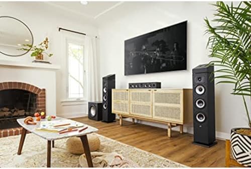 Polk Monitor XT20 Pair of Bookshelf or Surround Sound Speakers   Hi Res Audio Certified  Dolby Atmos & DTS X Compatible  1 Terylene Tweeter & 6 5 Dynamically Balanced Woofer  Pair  Midnight Black