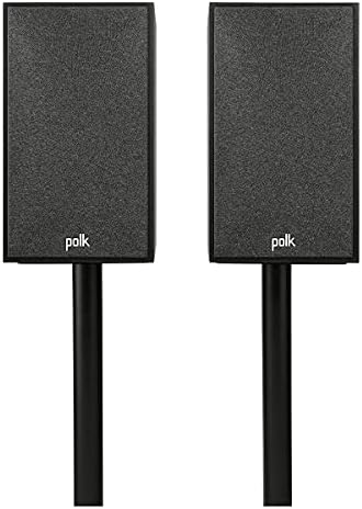 Polk Monitor XT20 Pair of Bookshelf or Surround Sound Speakers   Hi Res Audio Certified  Dolby Atmos & DTS X Compatible  1 Terylene Tweeter & 6 5 Dynamically Balanced Woofer  Pair  Midnight Black 