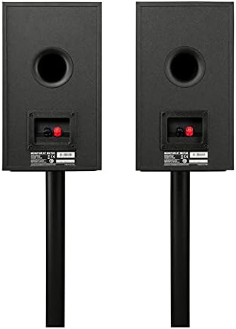 Polk Monitor XT20 Pair of Bookshelf or Surround Sound Speakers   Hi Res Audio Certified  Dolby Atmos & DTS X Compatible  1 Terylene Tweeter & 6 5 Dynamically Balanced Woofer  Pair  Midnight Black 