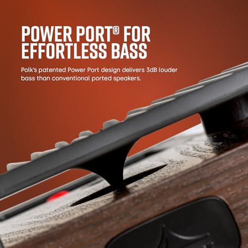 Polk Signature Elite ES20 - Altavoz de estantería, audio de alta resolución, compatible con Dolby Atmos y DTS:X, tweeter de 1 pulg y woofer de 6.5 pulg, tecnología Power Port (par, negro impactante)