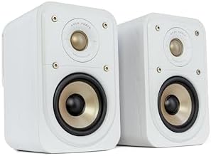 Polk Signature Elite ES20 - Altavoz de estantería, audio de alta resolución, compatible con Dolby Atmos y DTS:X, tweeter de 1 pulg y woofer de 6.5 pulg, tecnología Power Port (par, negro impactante)