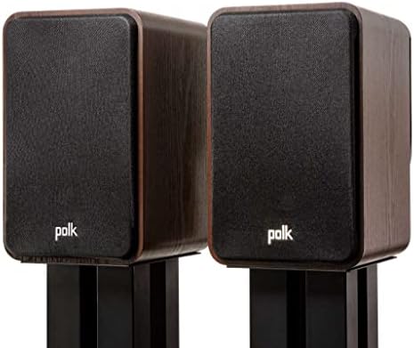 Polk Signature Elite ES20 - Altavoz de estantería, audio de alta resolución, compatible con Dolby Atmos y DTS:X, tweeter de 1 pulg y woofer de 6.5 pulg, tecnología Power Port (par, negro impactante)