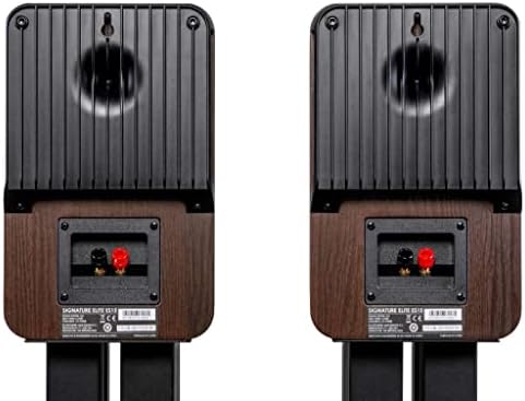 Polk Signature Elite ES20 - Altavoz de estantería, audio de alta resolución, compatible con Dolby Atmos y DTS:X, tweeter de 1 pulg y woofer de 6.5 pulg, tecnología Power Port (par, negro impactante)