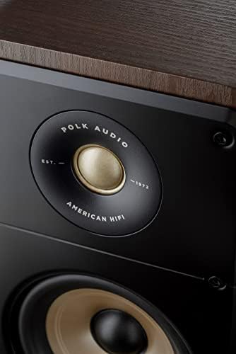 Polk Signature Elite ES20 - Altavoz de estantería, audio de alta resolución, compatible con Dolby Atmos y DTS:X, tweeter de 1 pulg y woofer de 6.5 pulg, tecnología Power Port (par, negro impactante)