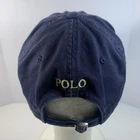 Polo Ralph Lauren Hat Adjustable One Size Navy Blue Unisex Cap Yellow Pony