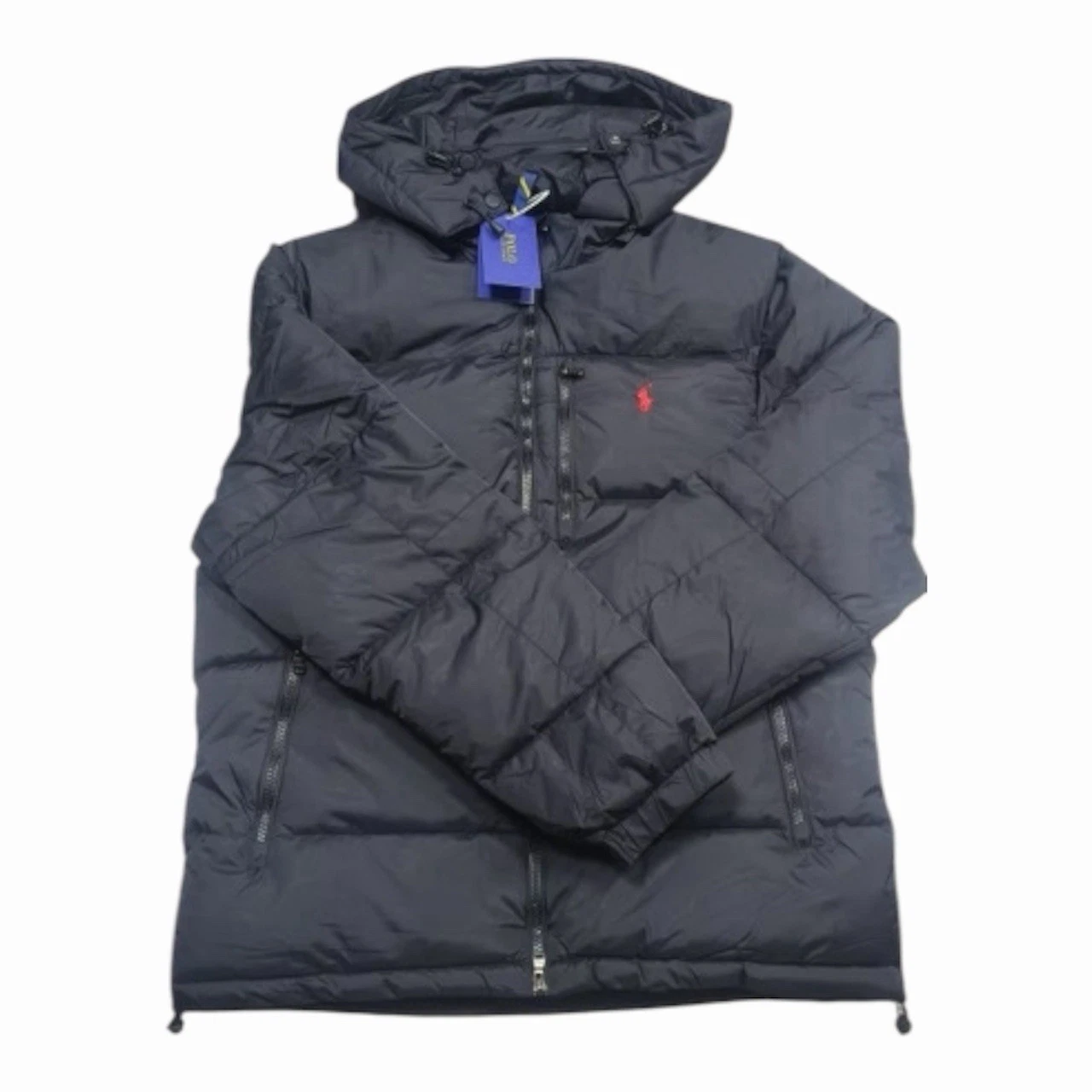 Polo Ralph Lauren Men s Puffer Jacket   Hooded   Black Winter Coat, Talla L