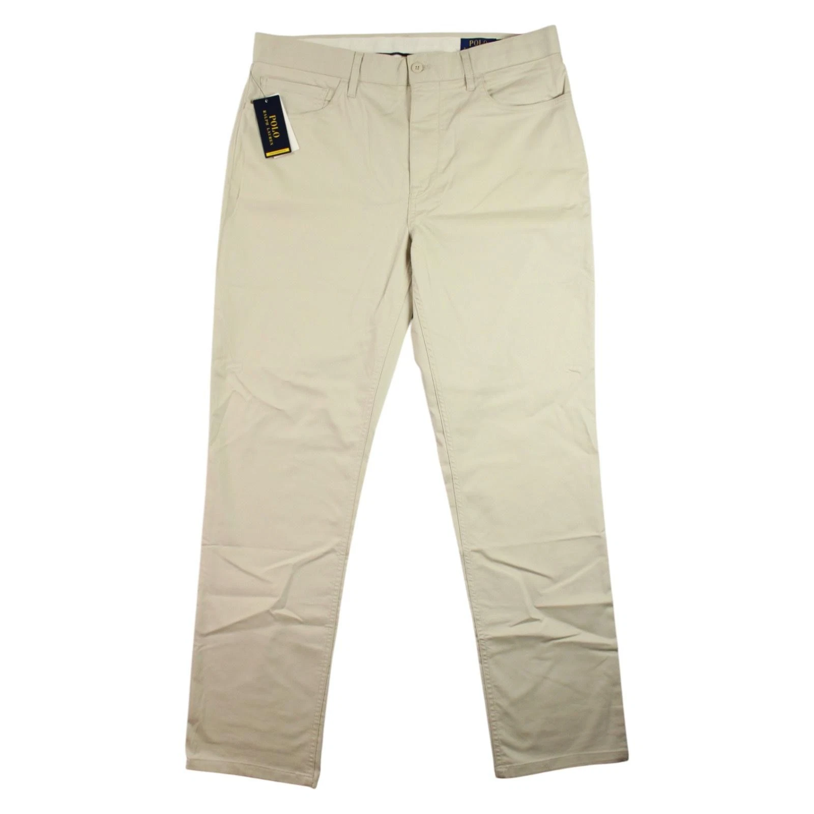 Polo Ralph Lauren Pants Jean Mens 34x32 Beige Tailored Fit Performance  125 NEW