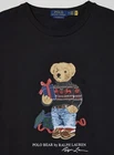 Polo Ralph Lauren Polo Bear T Shirt Men Size Medium Black Graphic Classic Fit