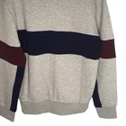 Chaqueta deportiva Polo Ralph Lauren para hombre, talla pequeña, gris, color block, cremallera completa, cuello alto