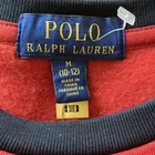 Polo by Ralph Lauren Red and Black Sweatshirt Bear Design Boy Size 10/12 New