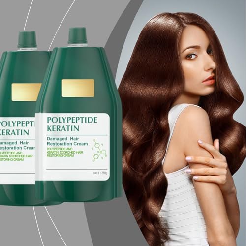 Polypeptide Keratin Polipeptide Keratin Crema De Polipeptidos Y Keratina Crema De PolipéPtidos Y Queratina   Alisado Intenso Y ReparacióN Capilar Profunda For Dry Damaged Hair  2PC 
